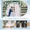 Wedding Arch Flowers Set of 4 – Artificial Deep Sea Blue Gradient Floral Swags with 10 Cable Ties & 8 Clips – Faux Flower Decorations for Ceremony, Reception, Party, and Welcome Sign Backdrops